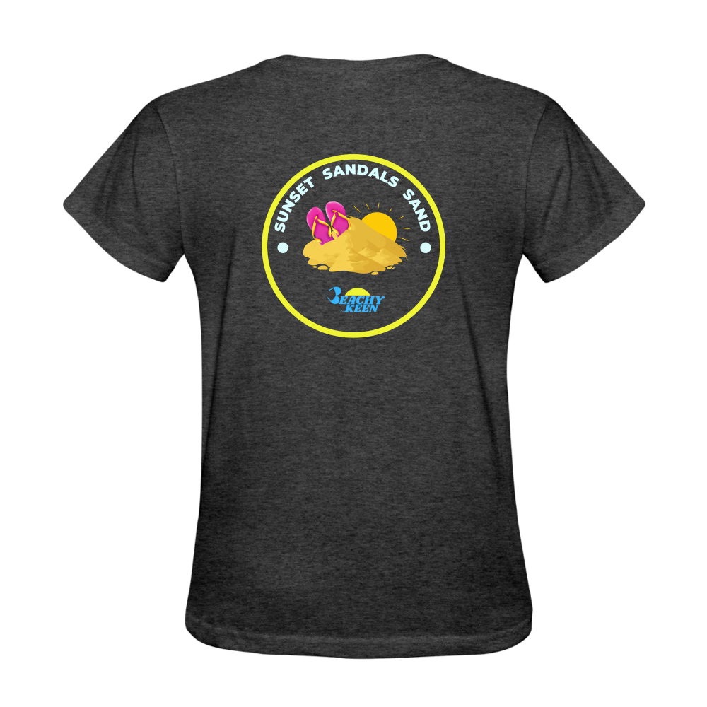 Sunsets Sandals and Sand Women's T-Shirt - heather black