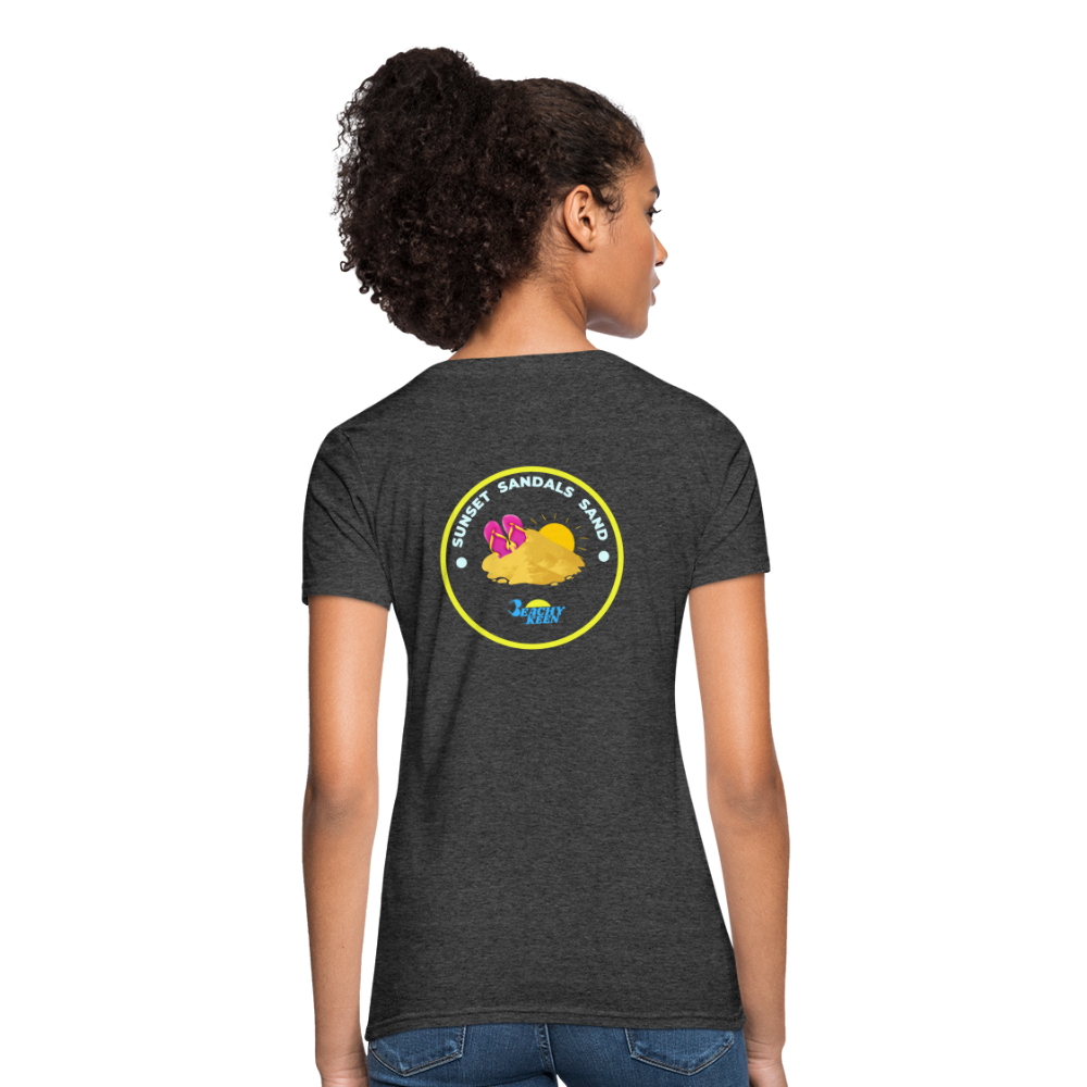 Sunsets Sandals and Sand Women's T-Shirt - heather black