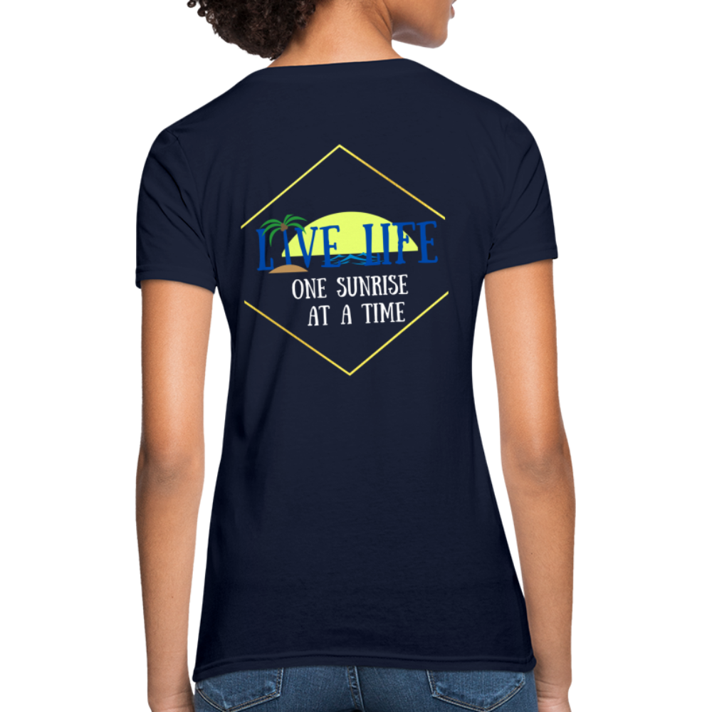 One Sunset at a time Women's T-Shirt - navy