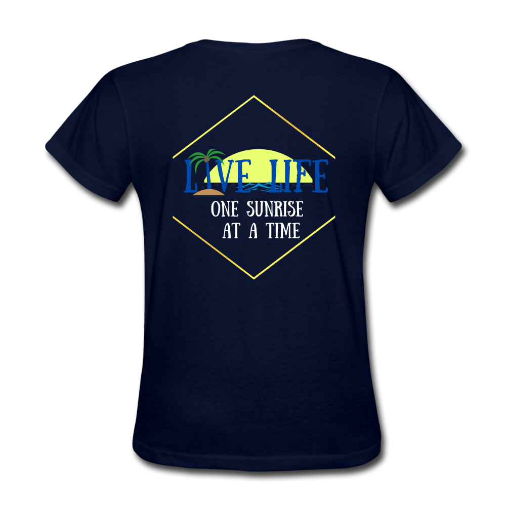 One Sunset at a time Women's T-Shirt - navy