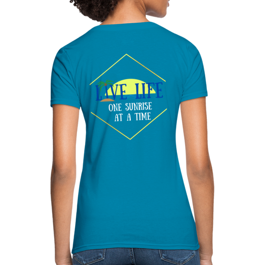 One Sunset at a time Women's T-Shirt - turquoise
