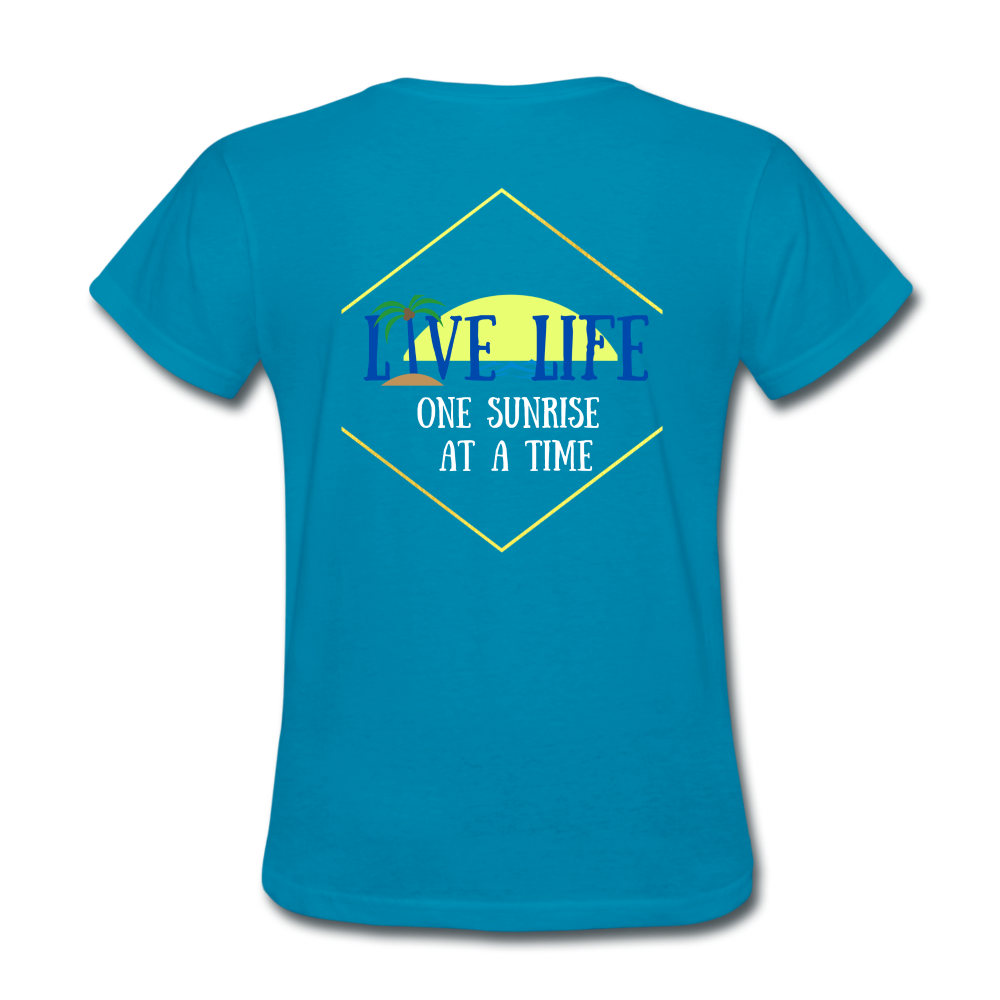 One Sunset at a time Women's T-Shirt - turquoise