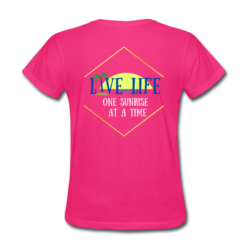 One Sunset at a time Women's T-Shirt - fuchsia