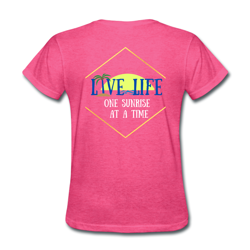 One Sunset at a time Women's T-Shirt - heather pink