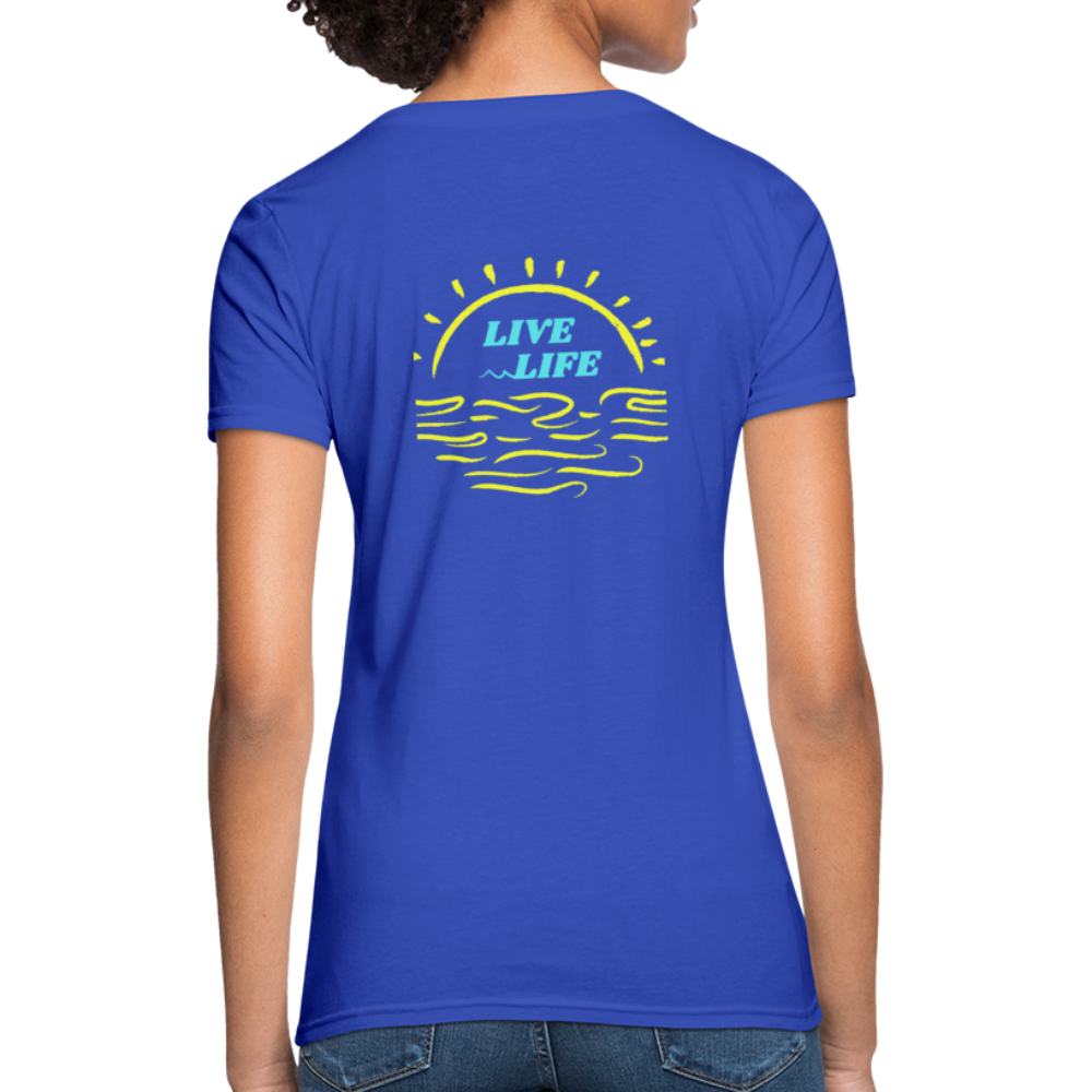 Sunset Beach T-Shirt - royal blue