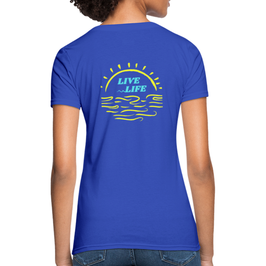 Sunset Beach T-Shirt - royal blue