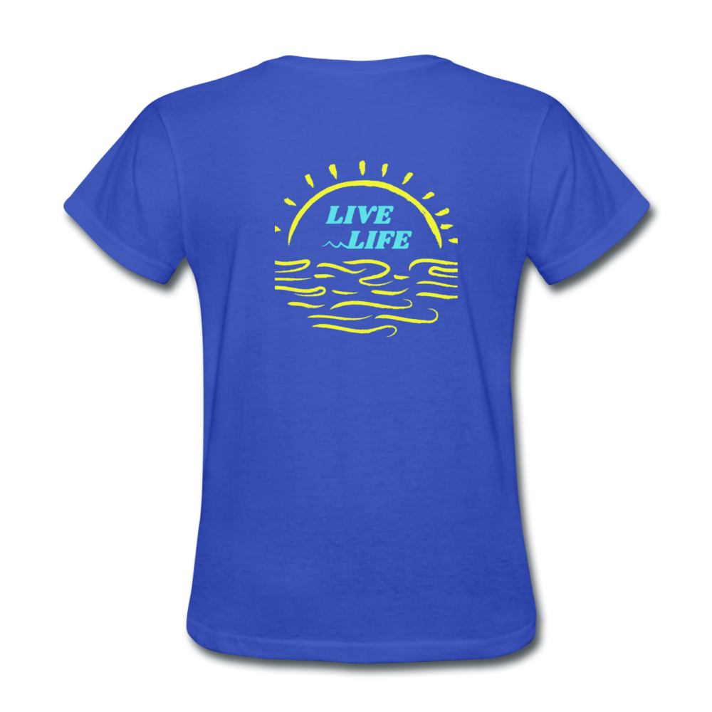 Sunset Beach T-Shirt - royal blue
