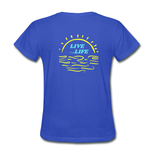 Sunset Beach T-Shirt - royal blue