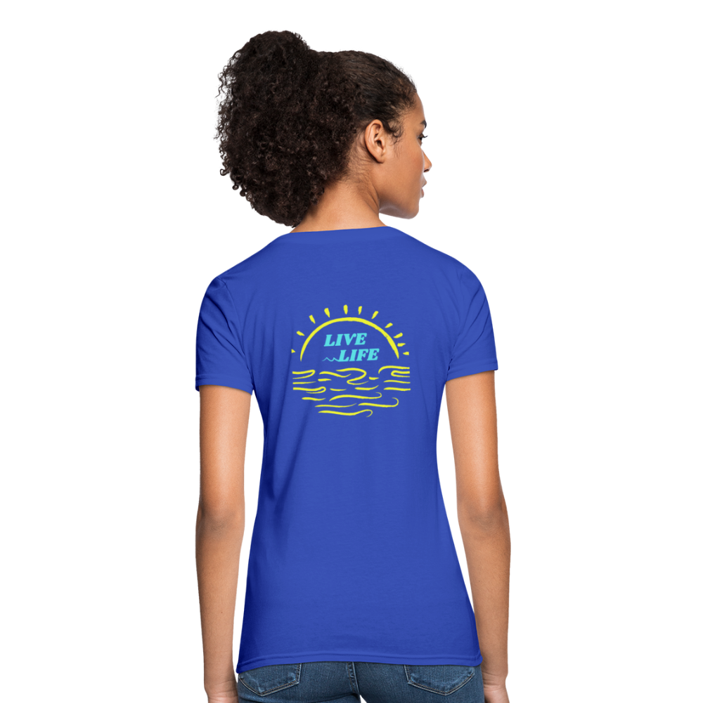 Sunset Beach T-Shirt - royal blue