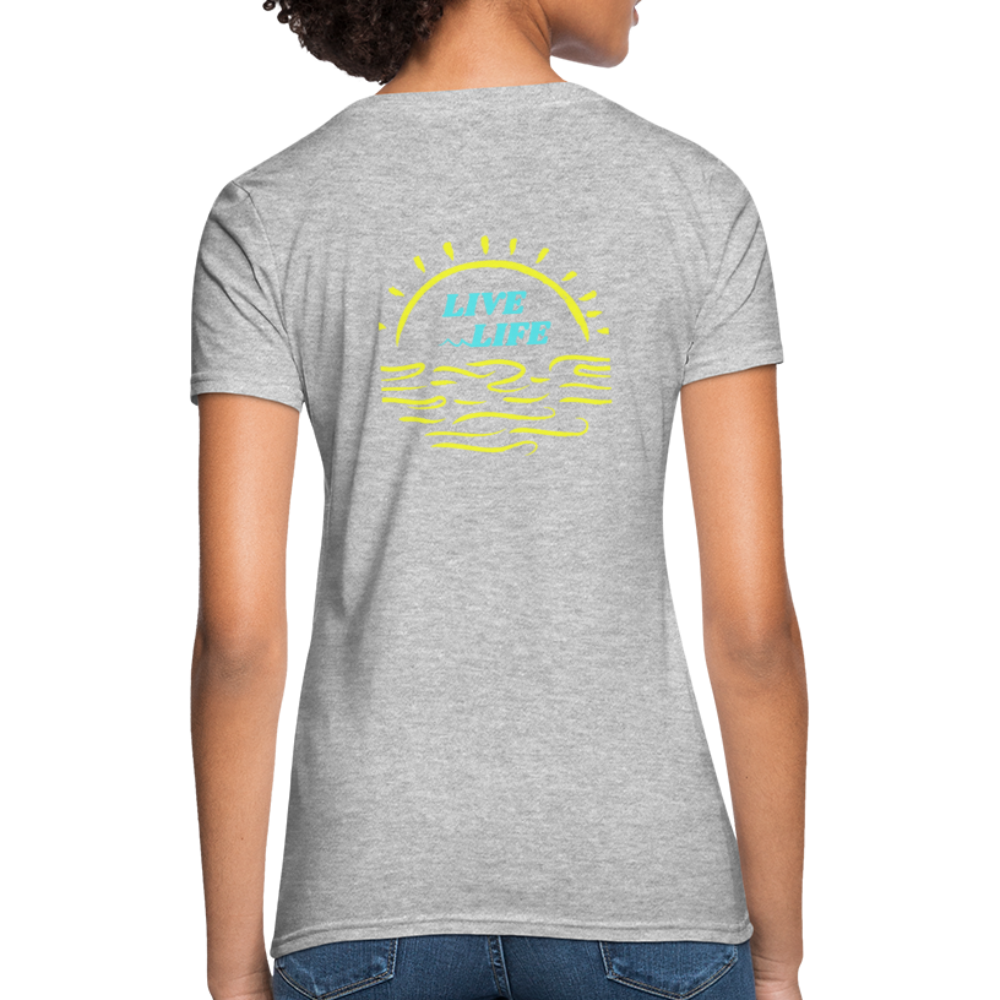 Sunset Beach T-Shirt - heather gray