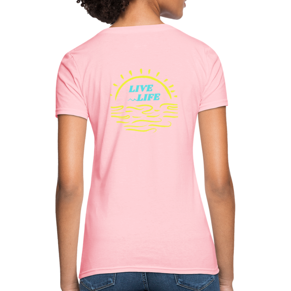 Sunset Beach T-Shirt - pink