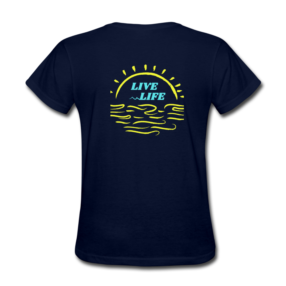 Sunset Beach T-Shirt - navy