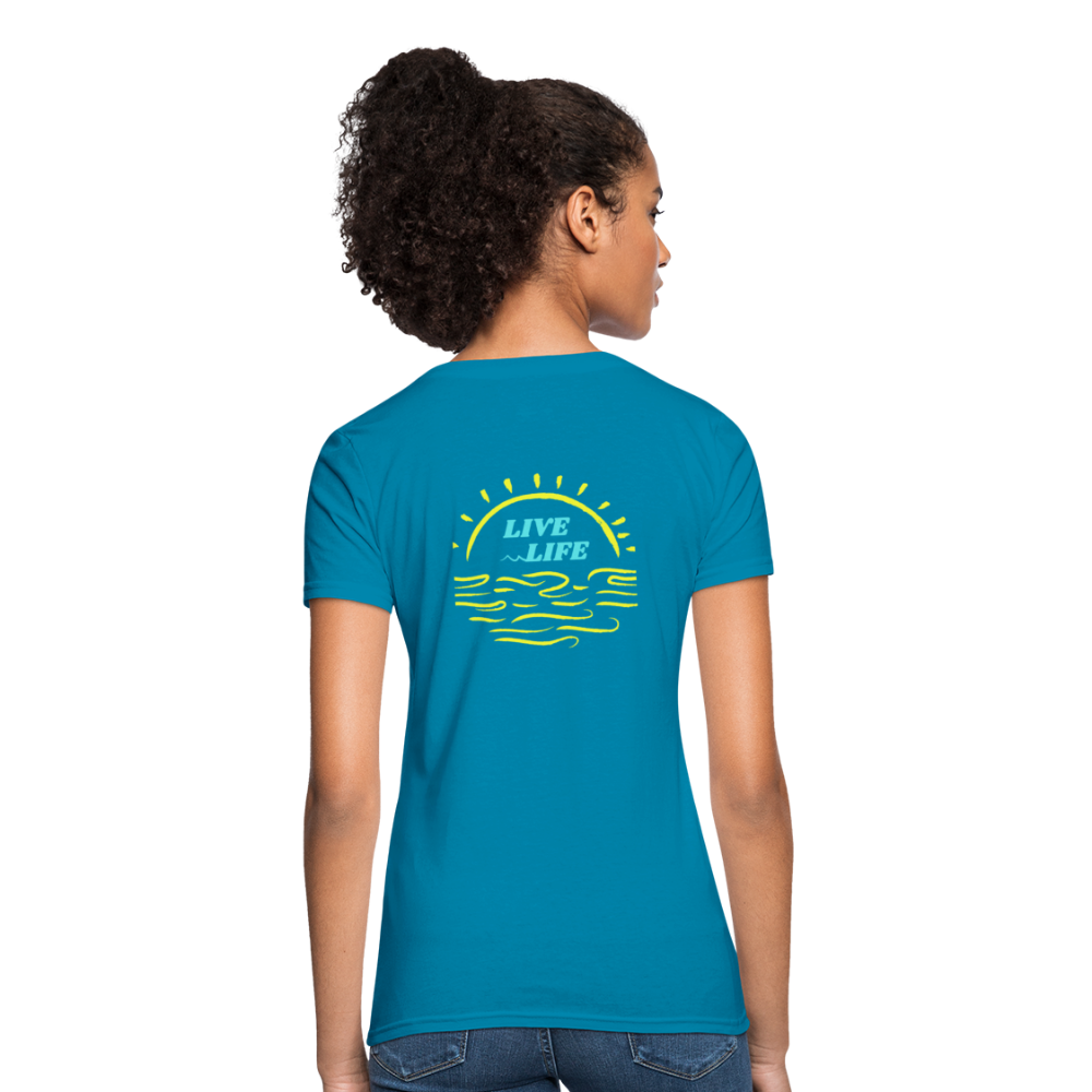 Sunset Beach T-Shirt - turquoise