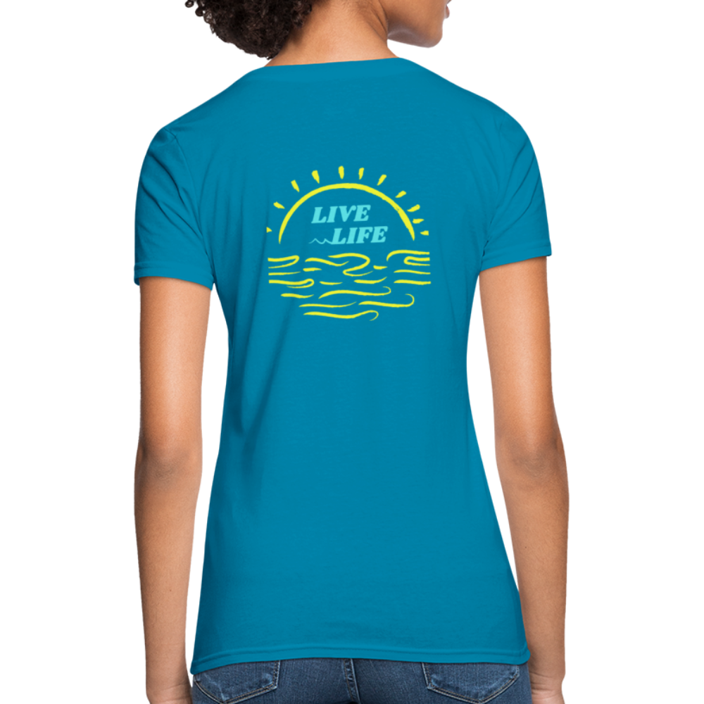 Sunset Beach T-Shirt - turquoise