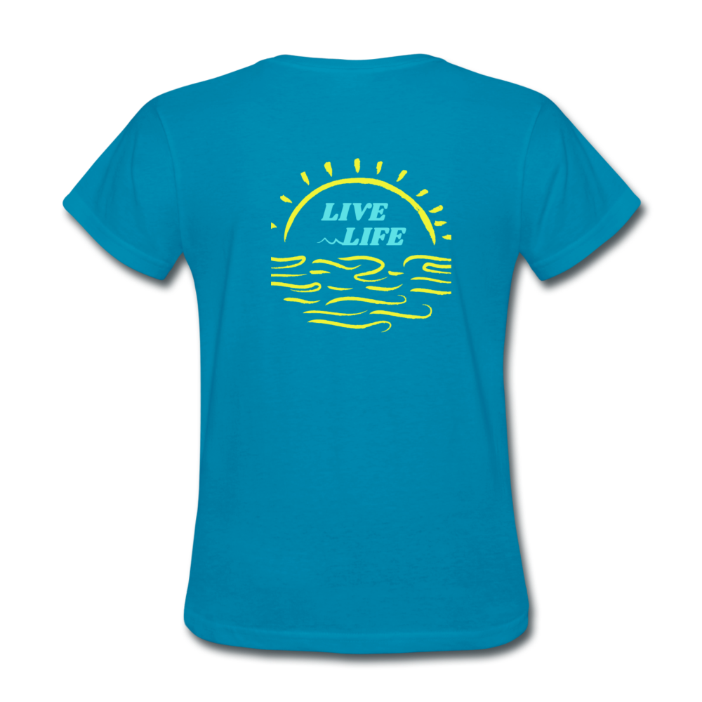 Sunset Beach T-Shirt - turquoise