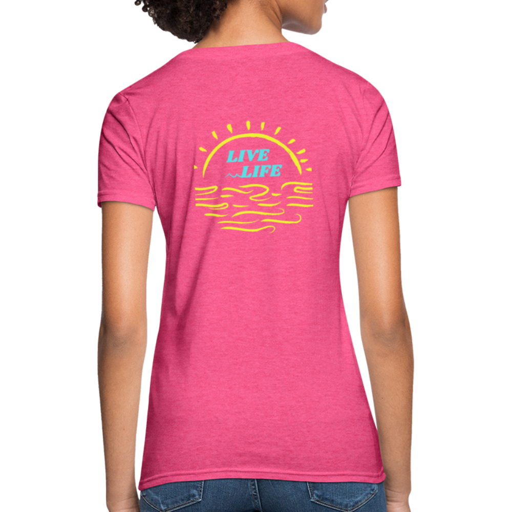 Sunset Beach T-Shirt - heather pink
