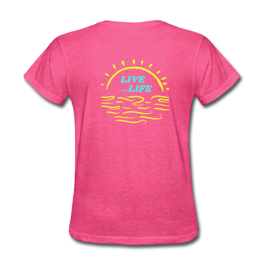 Sunset Beach T-Shirt - heather pink