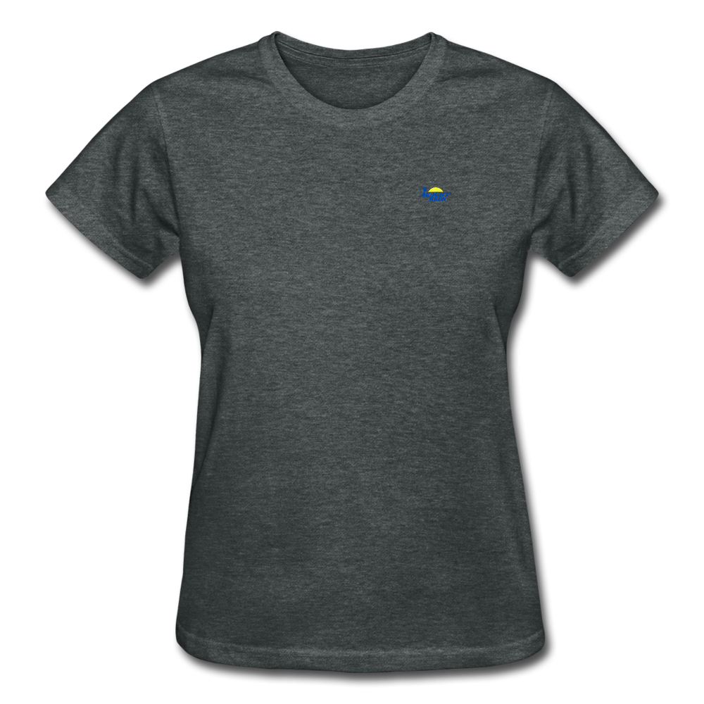 Live Life Sunburst Ultra Cotton Ladies T-Shirt - deep heather