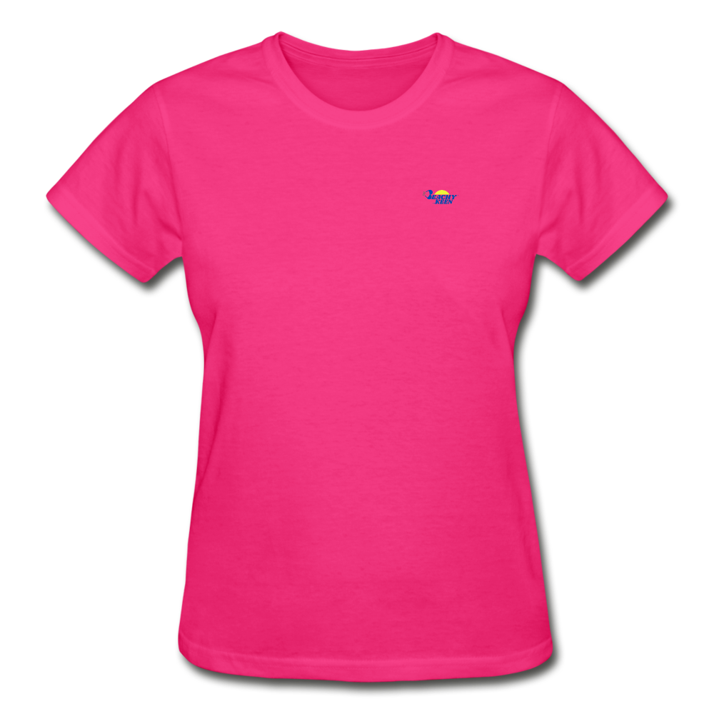 Live Life Sunburst Ultra Cotton Ladies T-Shirt - fuchsia
