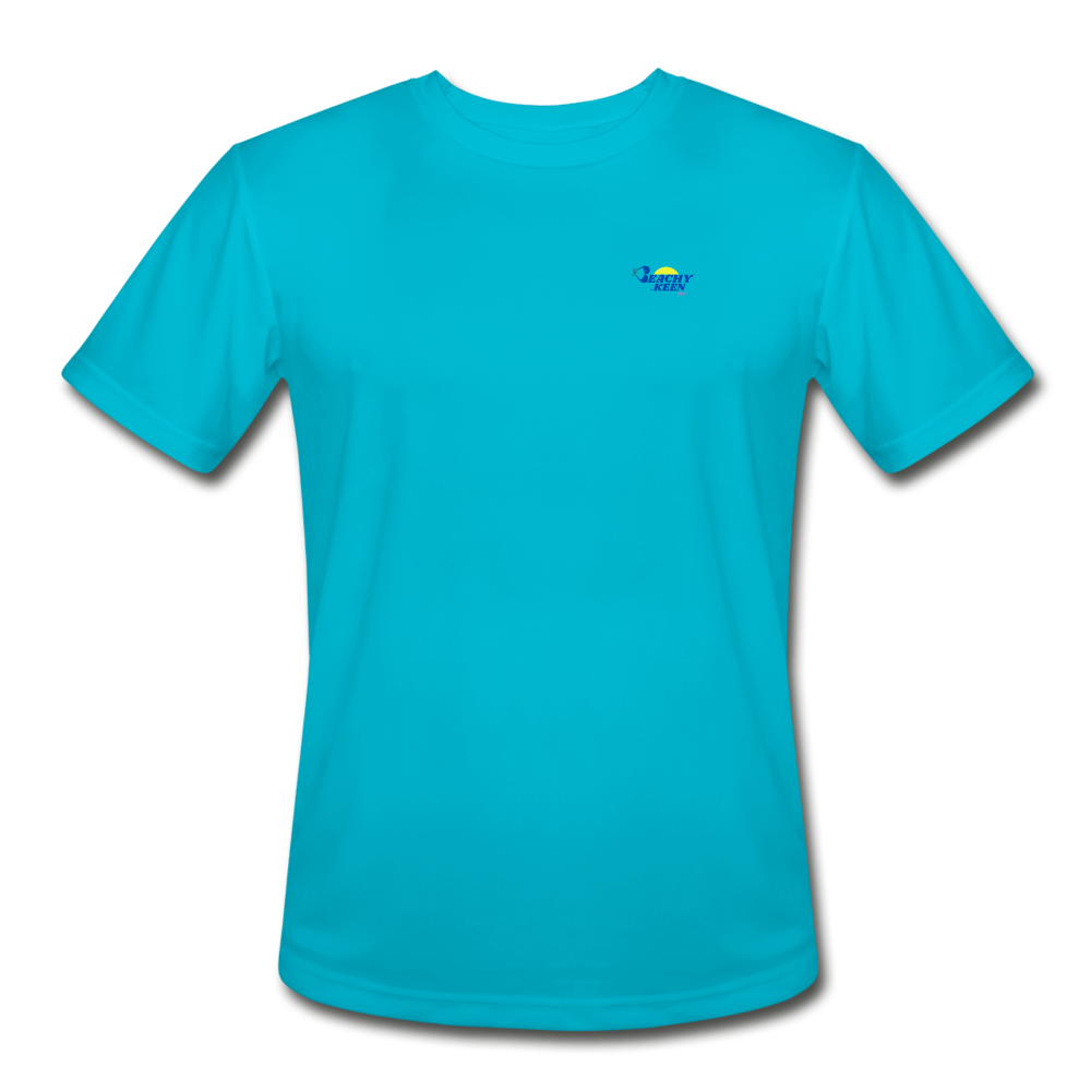 Men's Live Life Like a 3-1 count Moisture Wicking Performance T-Shirt - turquoise