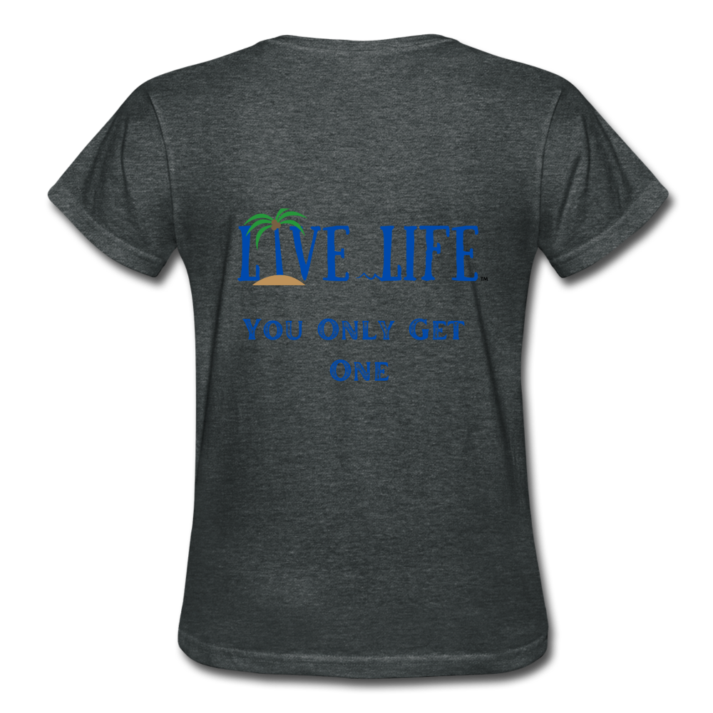 One Life Ultra Cotton Ladies T-Shirt - deep heather