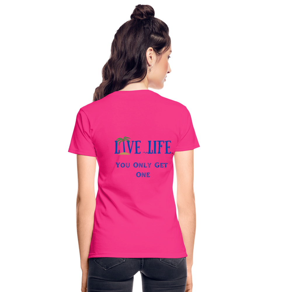 One Life Ultra Cotton Ladies T-Shirt - fuchsia