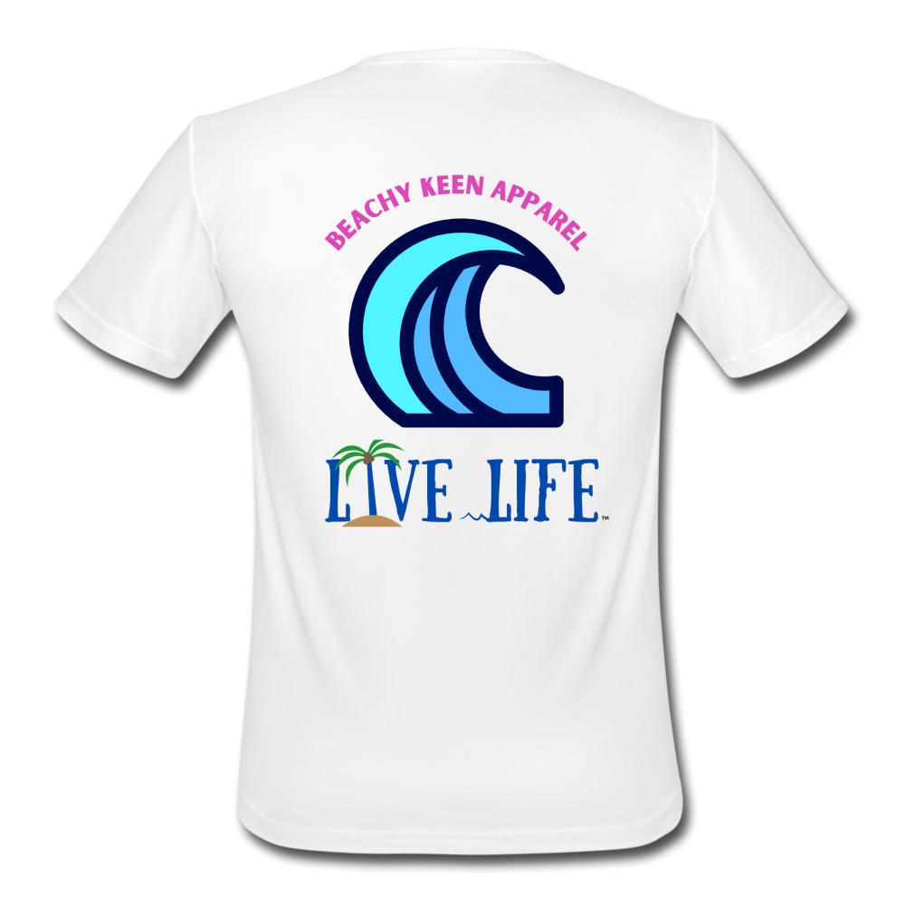 Men’s Live Life Moisture Wicking Performance T-Shirt - white