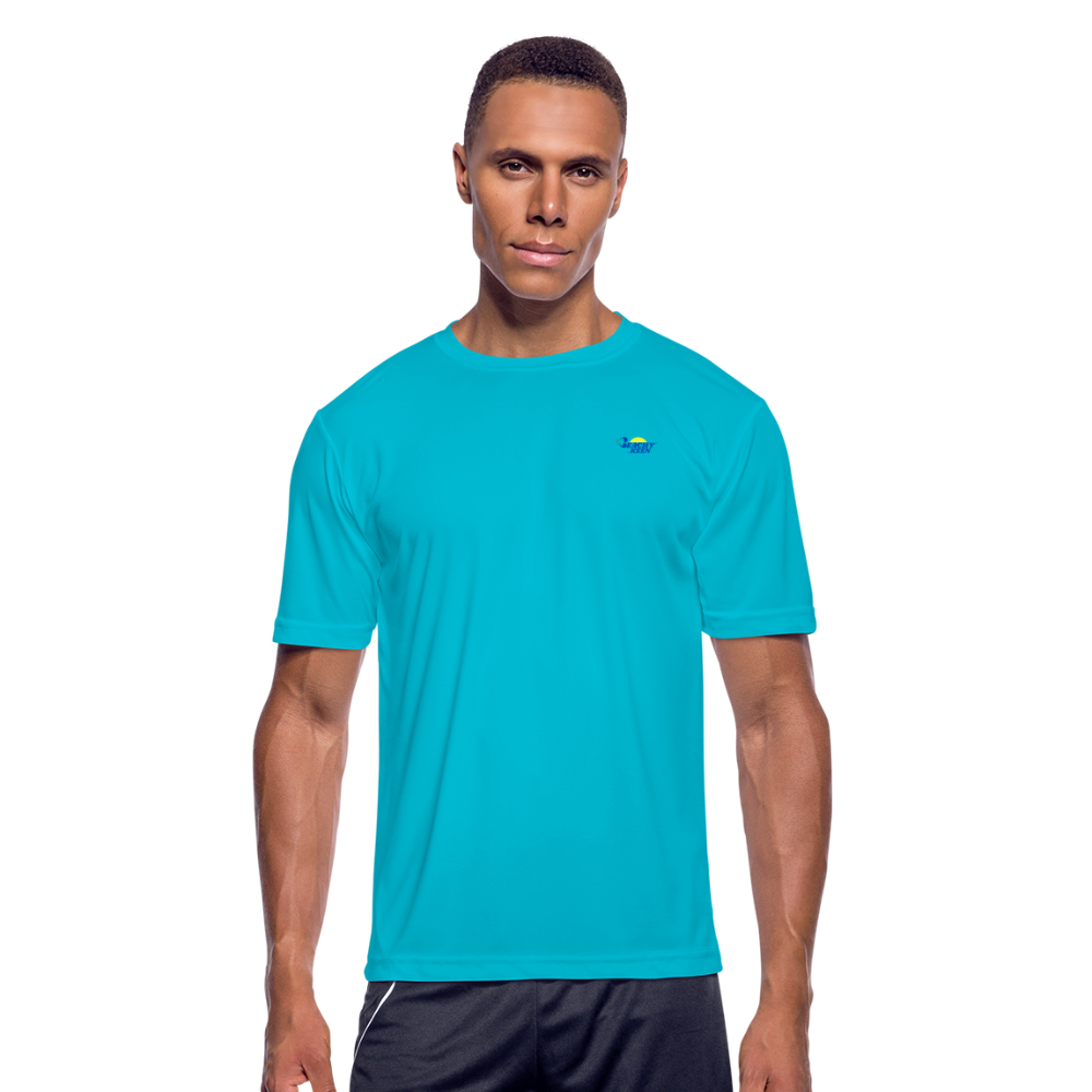 Men’s Live Life Moisture Wicking Performance T-Shirt - turquoise