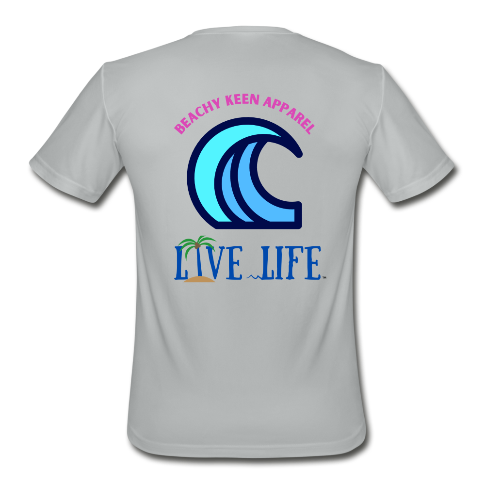 Men’s Live Life Moisture Wicking Performance T-Shirt - silver