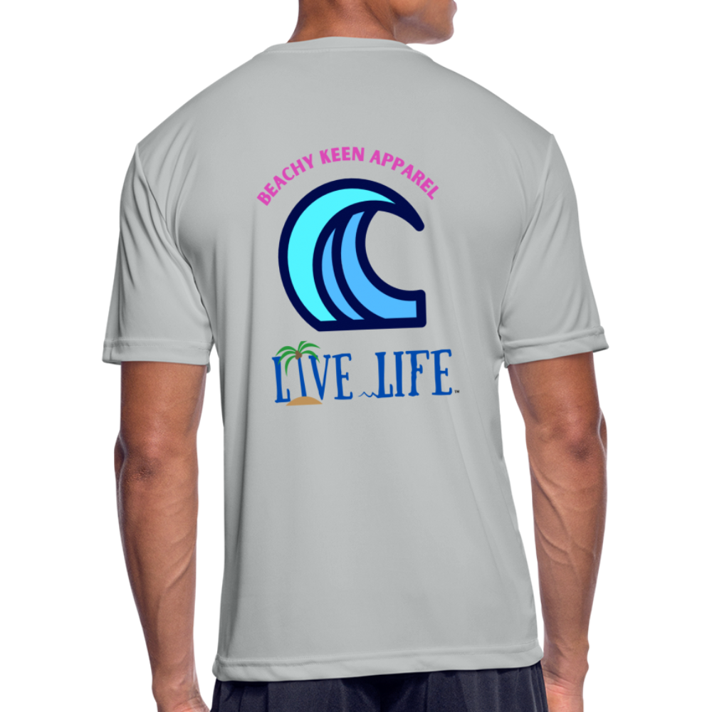 Men’s Live Life Moisture Wicking Performance T-Shirt - silver