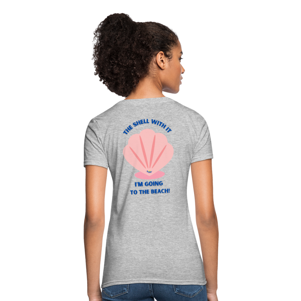 The Shell with It Women's Ultra Soft T-Shirt - heather gray