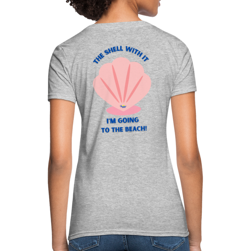 The Shell with It Women's Ultra Soft T-Shirt - heather gray