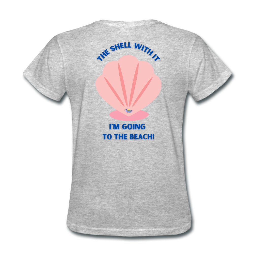 The Shell with It Women's Ultra Soft T-Shirt - heather gray