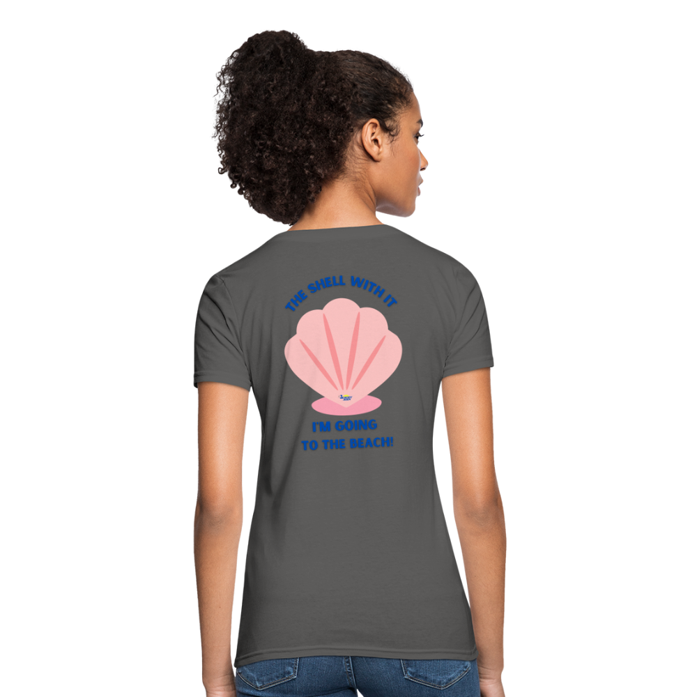 The Shell with It Women's Ultra Soft T-Shirt - charcoal