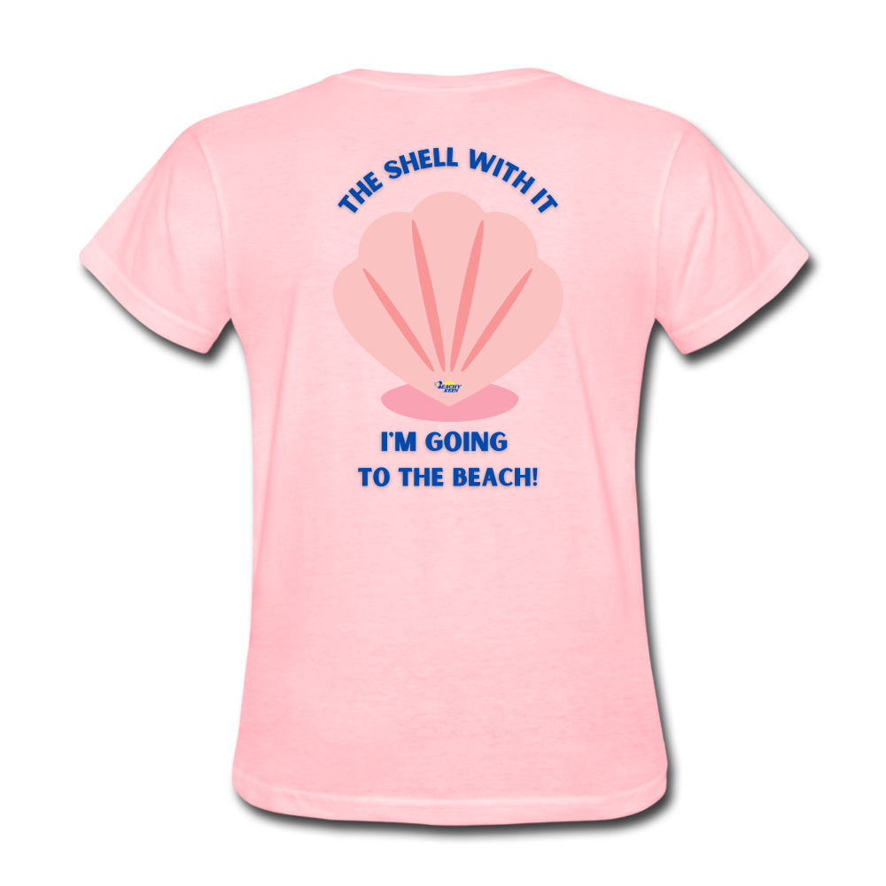 The Shell with It Women's Ultra Soft T-Shirt - pink