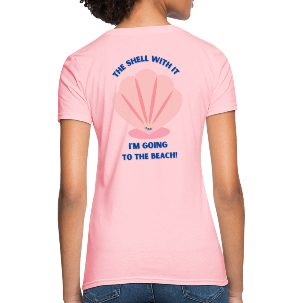 The Shell with It Women's Ultra Soft T-Shirt - pink