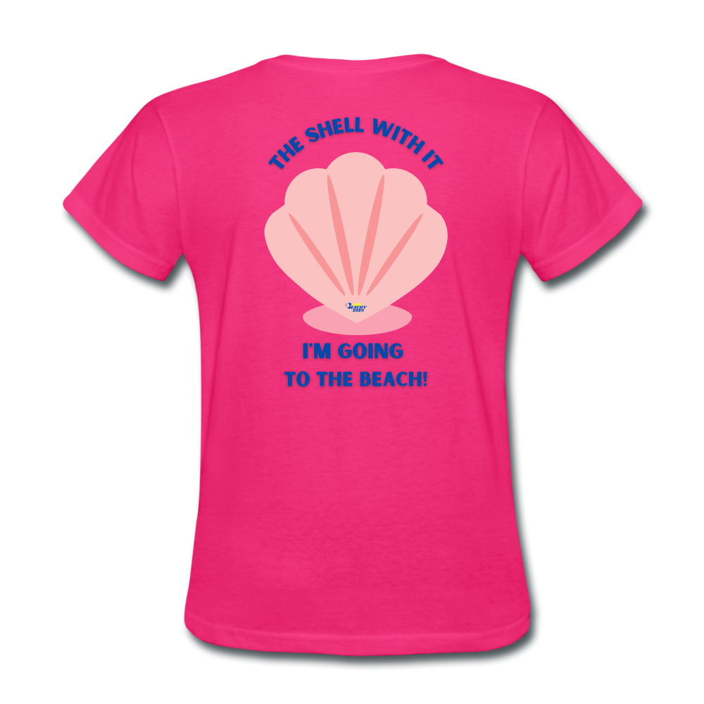 The Shell with It Women's Ultra Soft T-Shirt - fuchsia