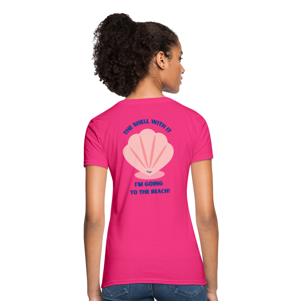 The Shell with It Women's Ultra Soft T-Shirt - fuchsia