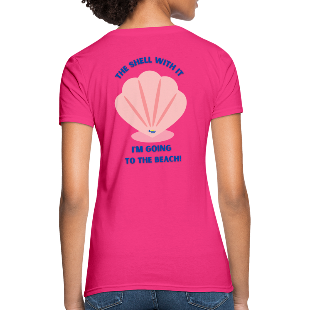 The Shell with It Women's Ultra Soft T-Shirt - fuchsia