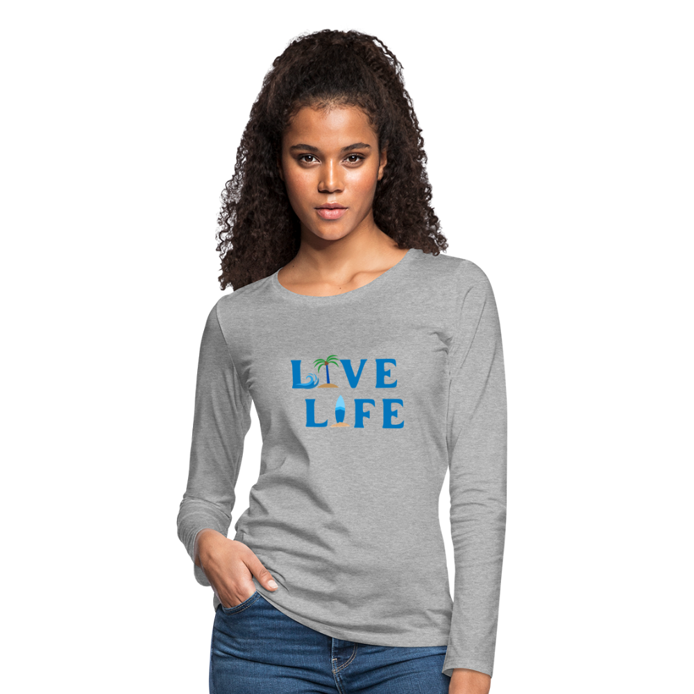 Women's Premium Long Sleeve T-Shirt - heather gray