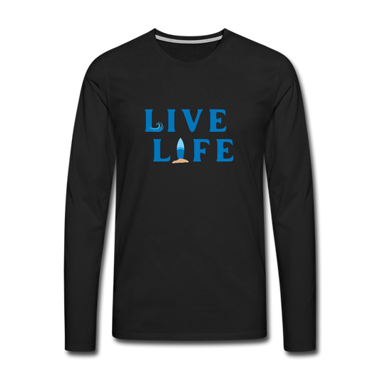 Men's LIVE LIFE Premium Long Sleeve T-Shirt - black