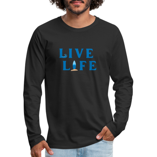 Men's LIVE LIFE Premium Long Sleeve T-Shirt - black