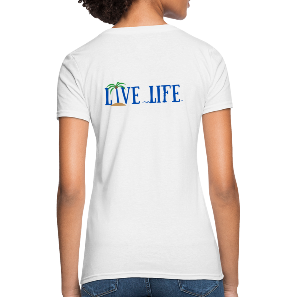 Beachy Keen Live Life Women's T-Shirt - white