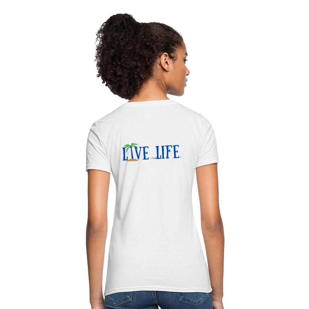 Beachy Keen Live Life Women's T-Shirt - white