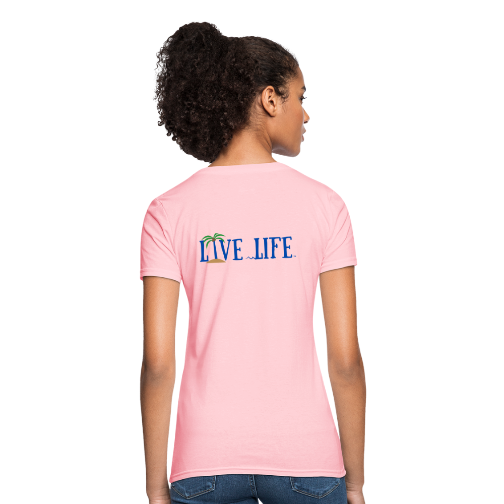 Beachy Keen Live Life Women's T-Shirt - pink