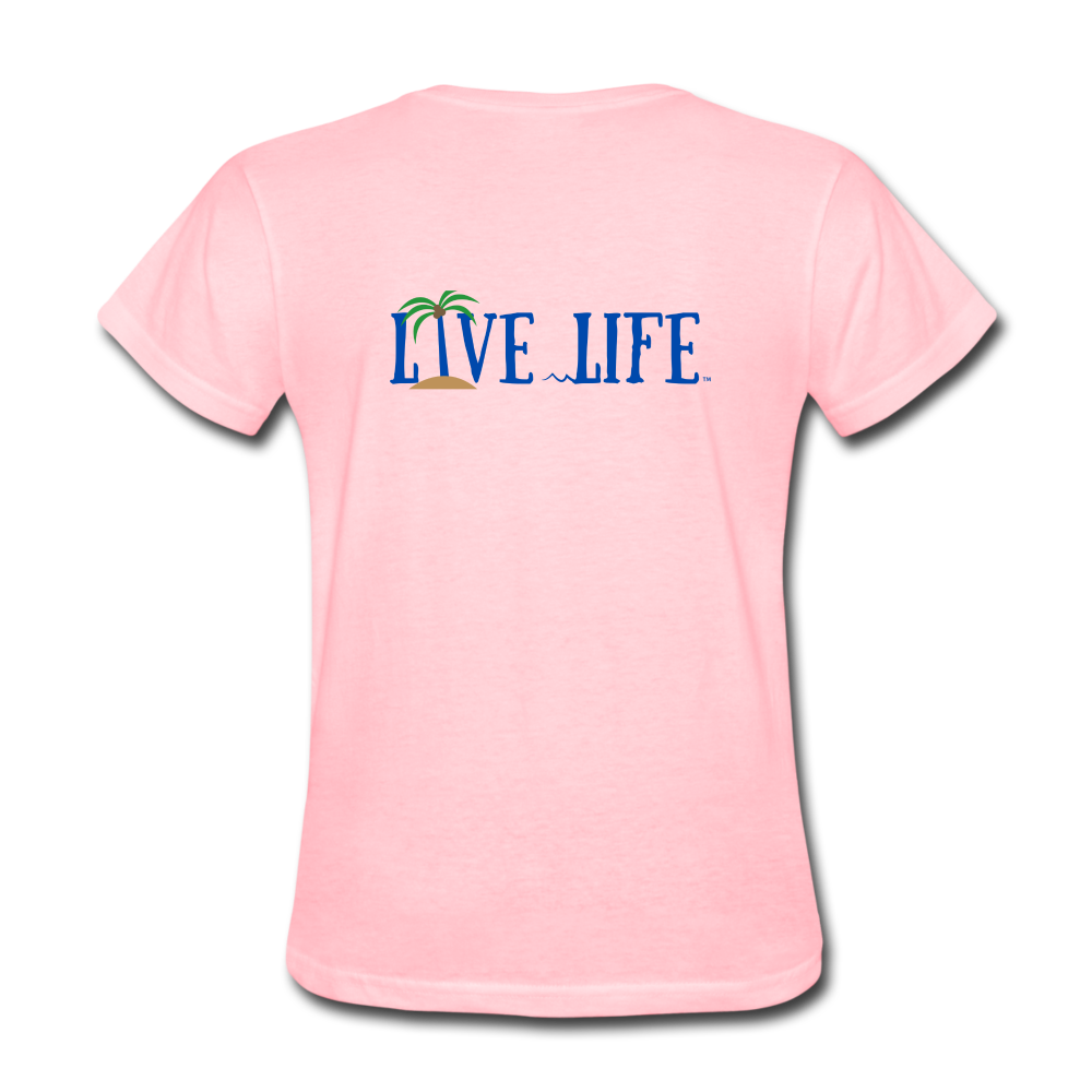 Beachy Keen Live Life Women's T-Shirt - pink