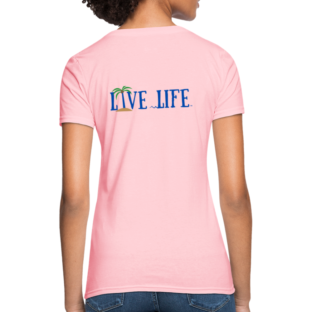 Beachy Keen Live Life Women's T-Shirt - pink