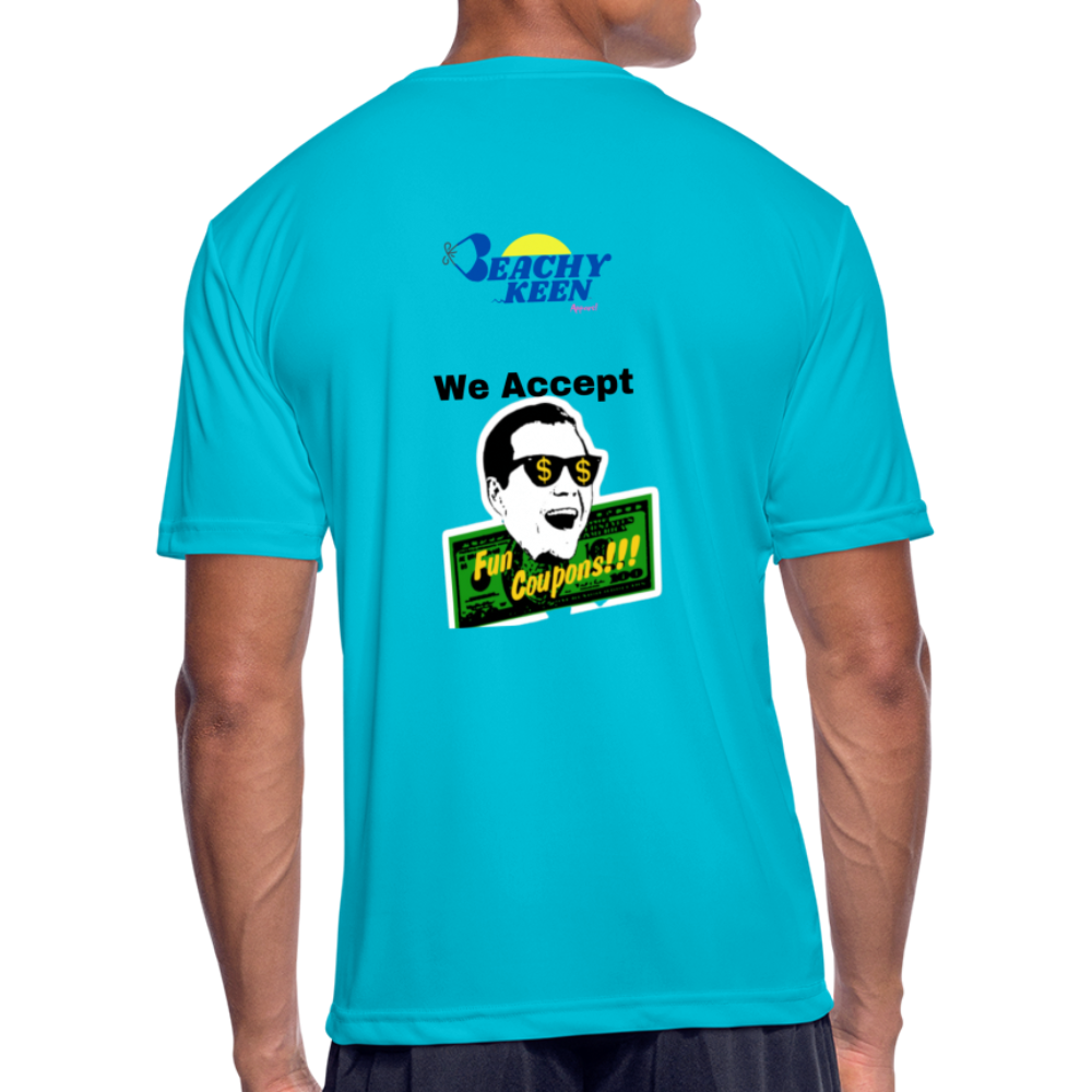 Men’s Moisture Wicking Performance T-Shirt - turquoise