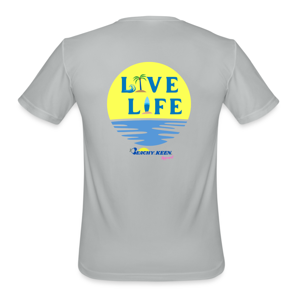 Men’s Live LIfe Moisture Wicking Performance T-Shirt - silver