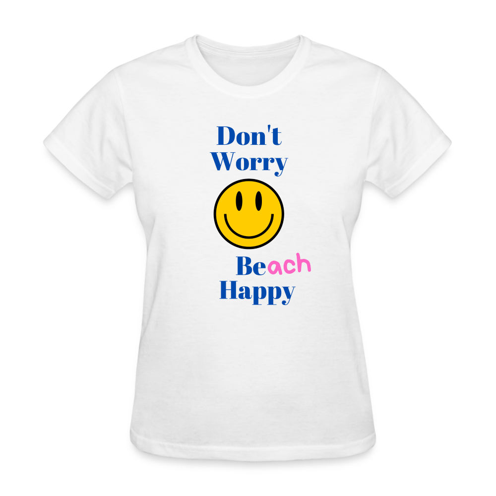 Women's Beach Happy T-Shirt - white